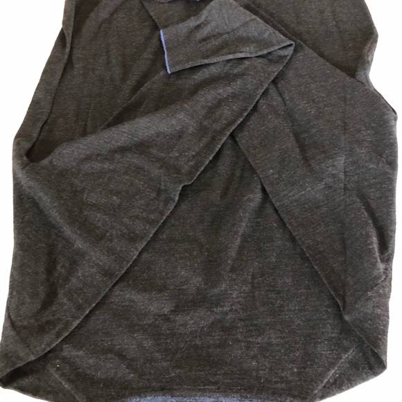 Jared Lang Charcoal V-Neck Sweater for Men - Picture 5 of 8